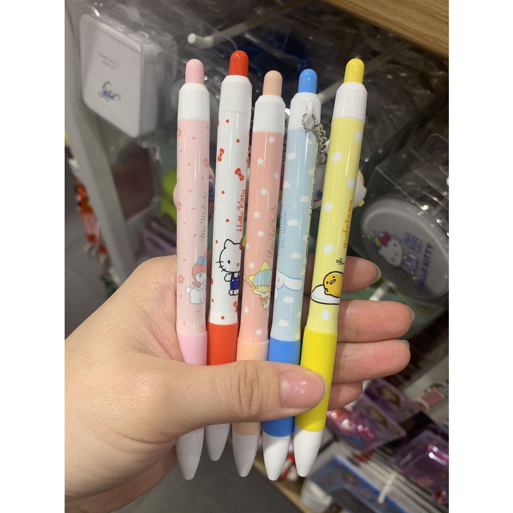 Sanrio Bút Máy miniso/miniso Cao Cấp Màu Đen Ngòi 0.5mm Họa Tiết Mèo Hello Kitty Dễ Thương
