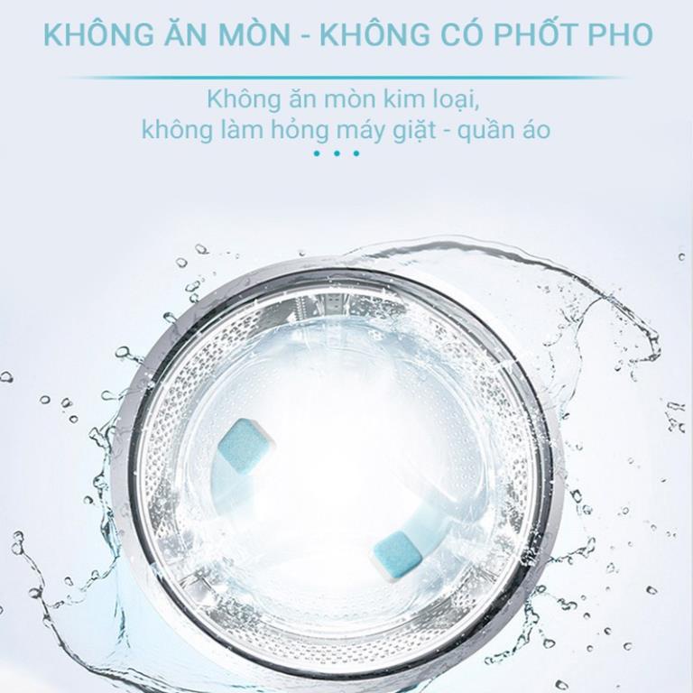 Viên Tẩy Vệ Sinh Lồng Máy Giặt - Diệt Khuẩn - Tẩy Cặn Bẩn Máy Giặt