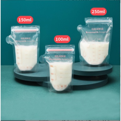 Túi Trữ Sữa Breastmilk 100ml, 150ml, 250ml Hộp 30 túi Có Vòi