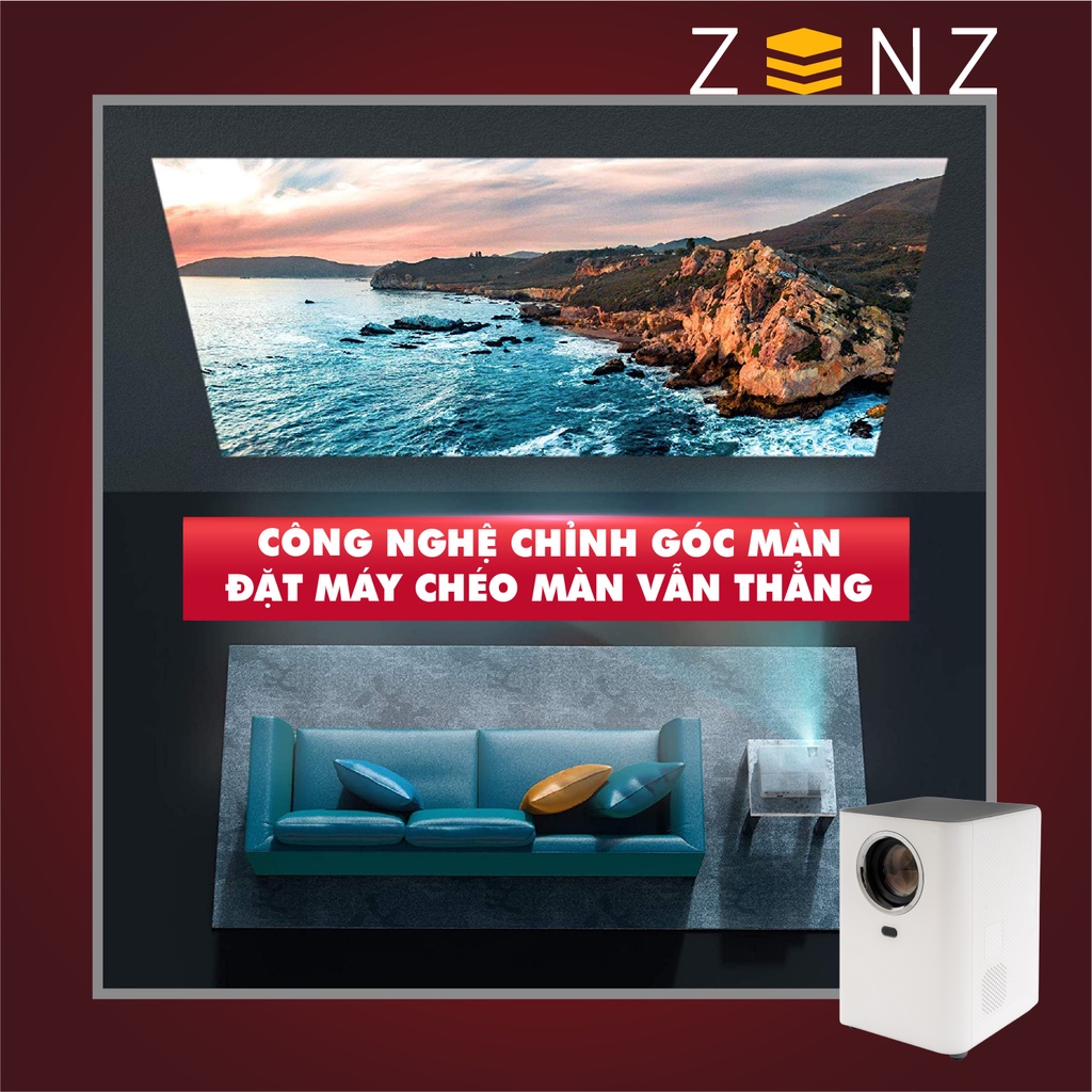Máy Chiếu Mini Beecube Xtreme Chiếu Độ Phân Giải Full HD 1080P - Kết Nối Wifi - Điện Thoại - Các Thiết Bị Bluetooth