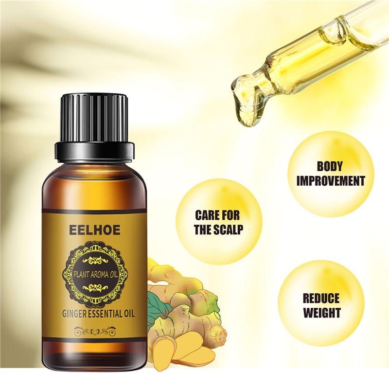 1 Tinh Dầu Gừng Tự Nhiên Mát Xa Làm Thon Gọn Cơ Thể 30ml