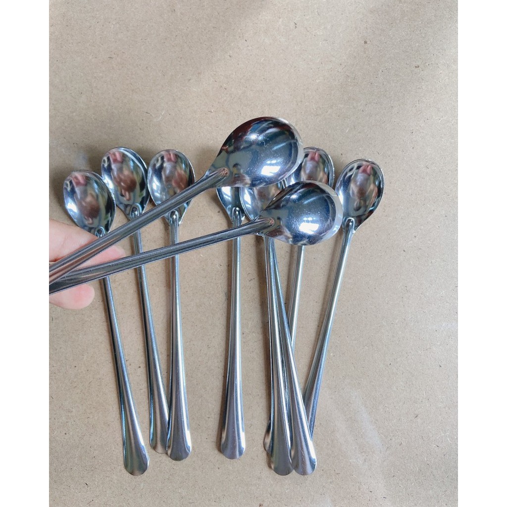 Combo 6 Muỗng Cafe Inox Sáng bóng