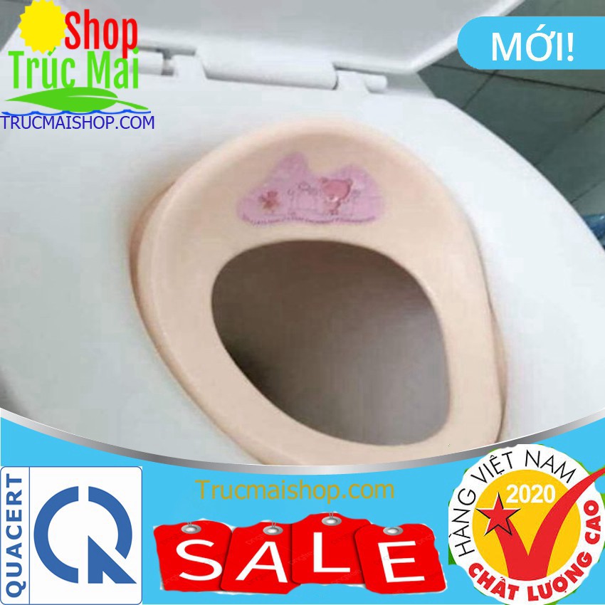 Kệ ngồi toilet cho bé - Miếng lót thu nhỏ bồn cầu nhựa Việt Nhật
