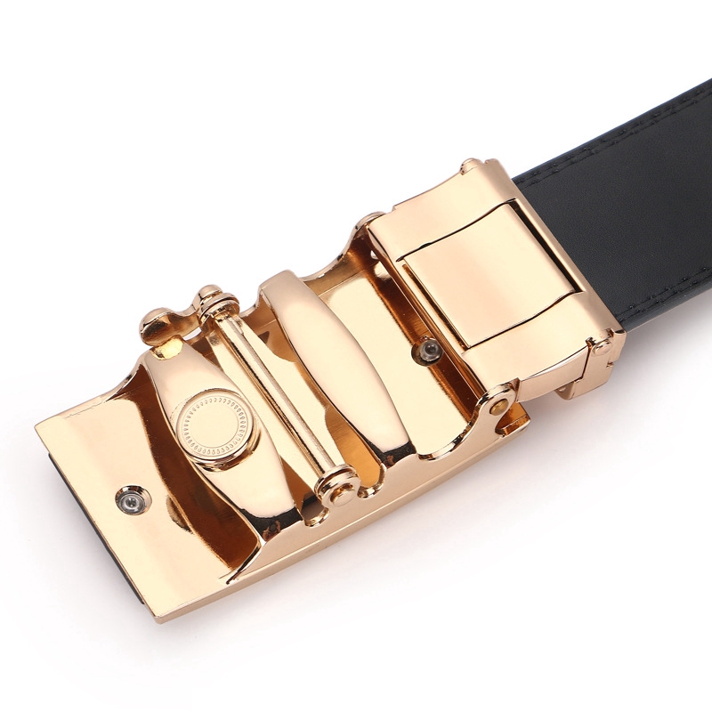 Thắt lưng từ da bò mềm mại phối khóa tự động cho nam 663