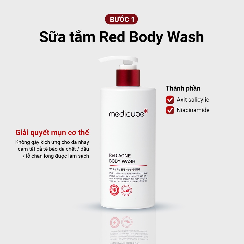 Set Chăm Sóc Body Medicube  Hỗ Trợ Giảm Mụn Và Dưỡng Trắng Cơ Thể Hiệu Quả