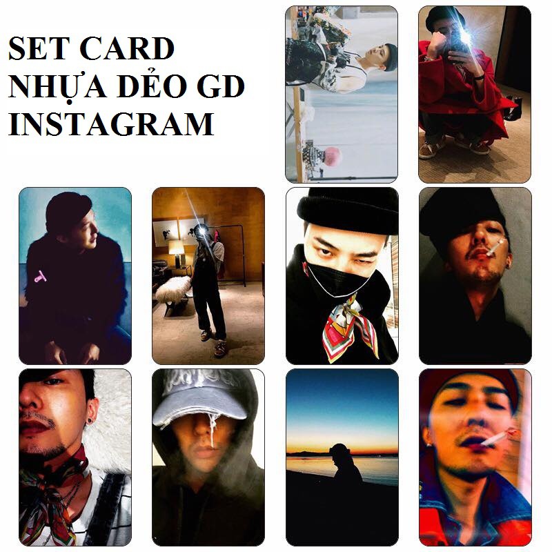 SET CARD ẢNH NHỰA DẺO GDRAGON MỚI NHẤT