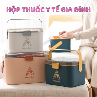 Hộp đựng thuốc tủ thuốc y tế cho gia đình bằng nhựa cỡ lớn