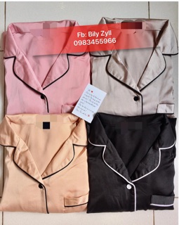 Bộ Pijama lụa ren