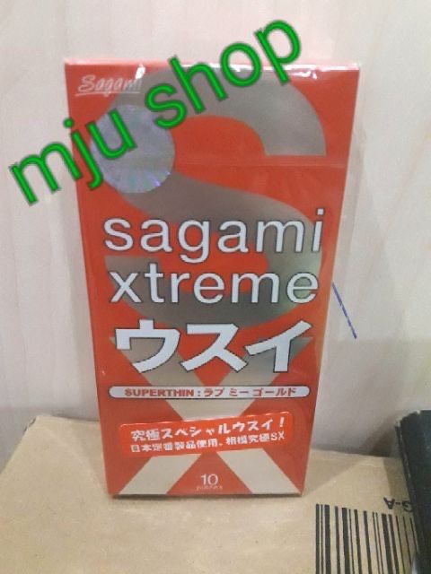 Bao cao su Sagami Xtreme siêu mỏng trơn (hộp 10 chiếc)