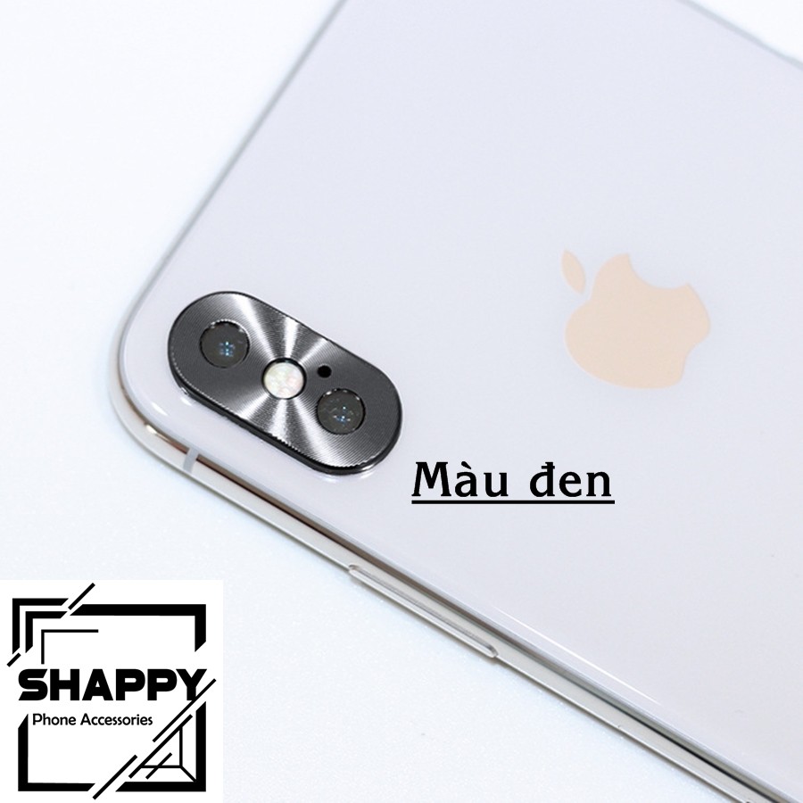 Viền Chụp Nhôm Camera Nguyên Khối IPhone X/XS/XsMax [Shappy Shop]