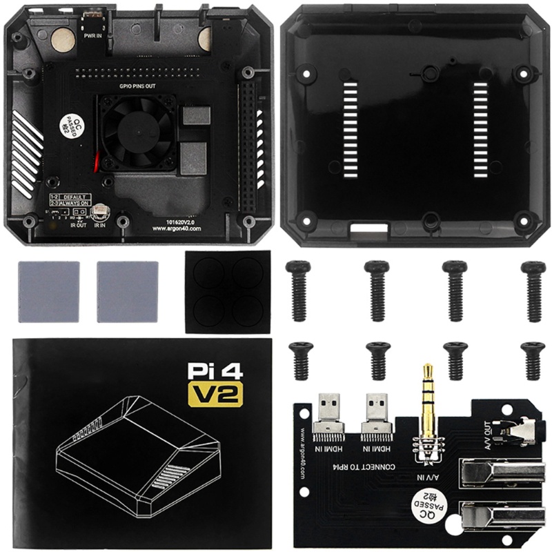 Vỏ Nhôm Bảo Vệ Cho Raspberry Pi 4 Model B Kèm Quạt Làm Mát
