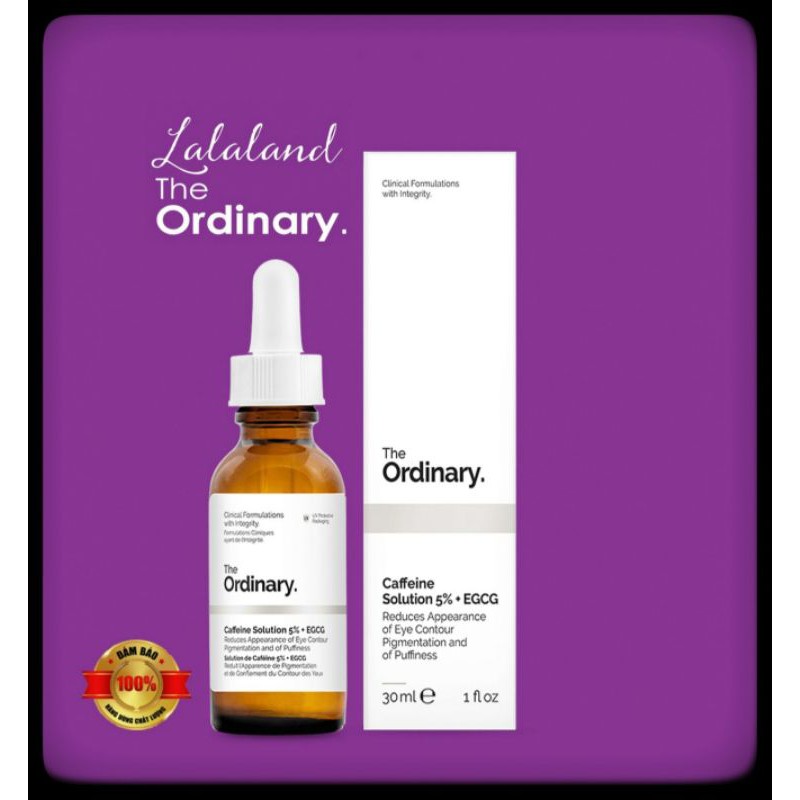 The Ordinary Caffeine Solution 5% + EGCG 30ml, Serum dưỡng ngừa thâm bọng mắt