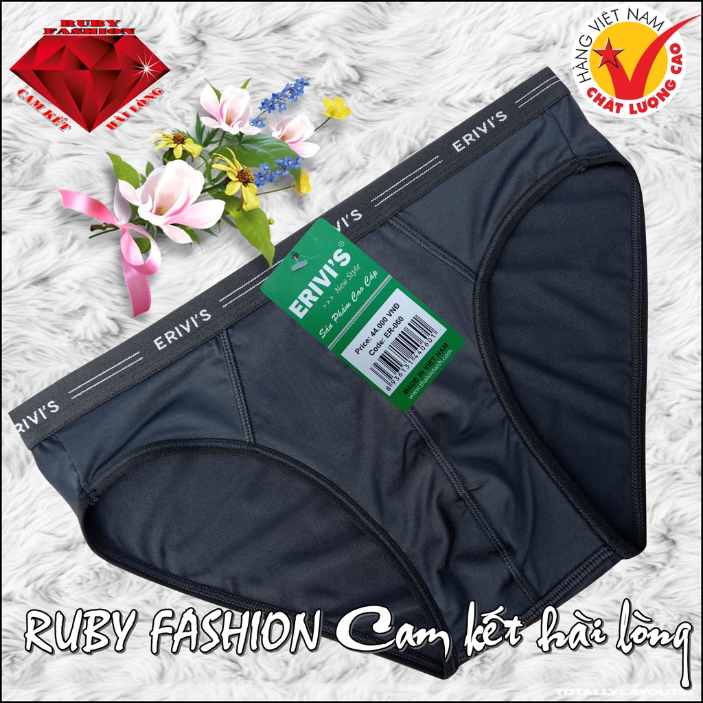 Combo 5 Quần lót nam ERIVIS Thun lạnh, lưng bản nhỏ - Hàng Việt Nam chất lượng cao