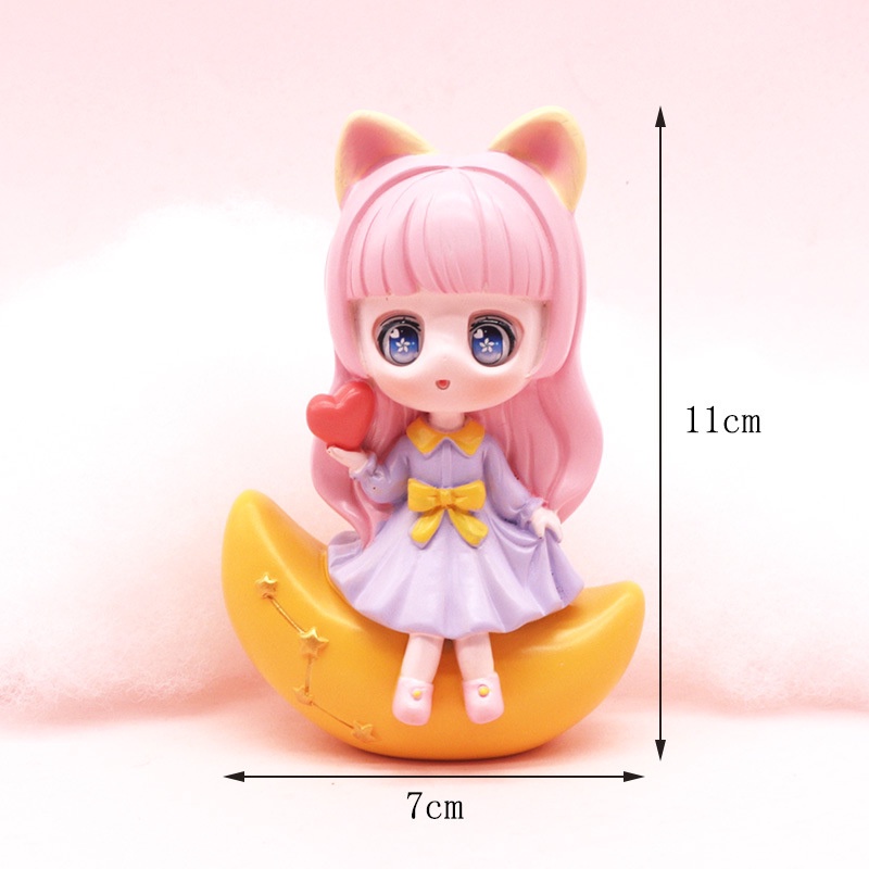 Búp bê ngồi trang trí bánh kem