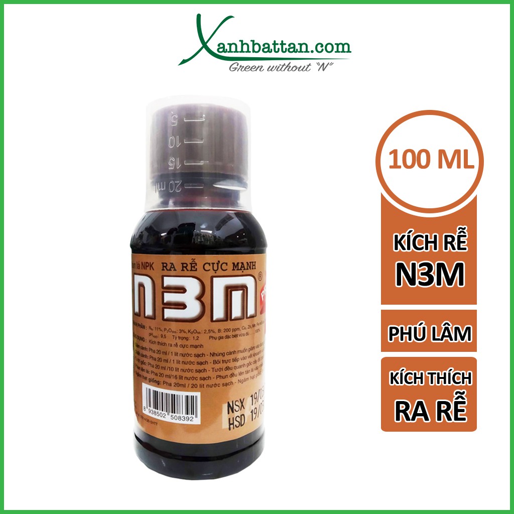 Phân Bón Siêu Kích Rễ Cực Mạnh N3M 100 ml