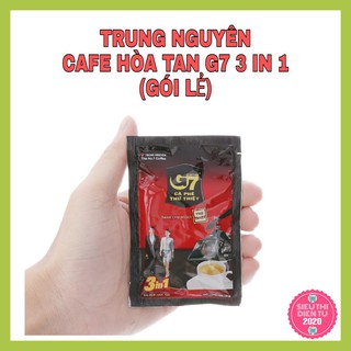 [TRUNG NGUYÊN-GÓI LẺ] Cafe, Cà phê sữa hòa tan G7 3in1 (HSD : 01/2022)