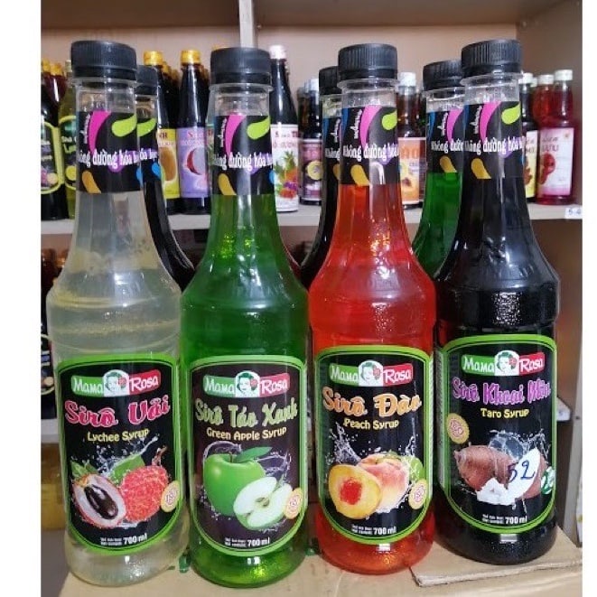 Siro Golden Farm 700ml hương trái cây
