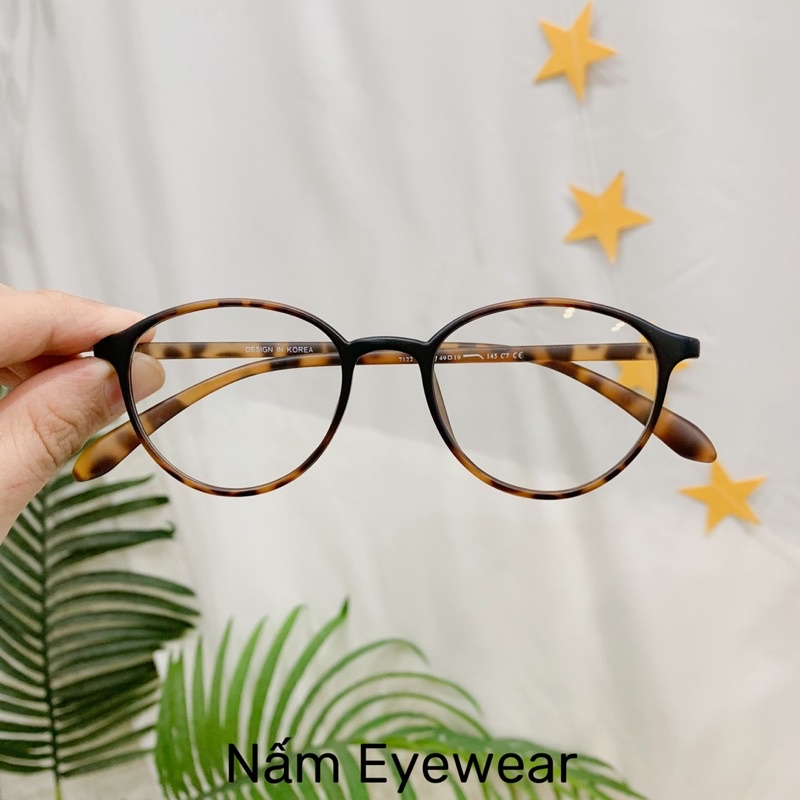 Gọng kính bầu tròn oval cho viền mỏng cho mặt nhỏ vline dài 7211