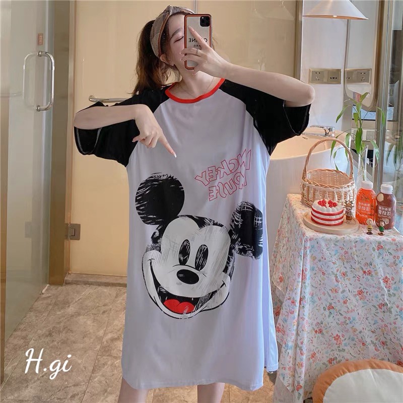 Váy Ngủ Cotton Giấy Họa Tiết Hoạt Hình Đáng Yêu_ Hottrend 2021 | BigBuy360 - bigbuy360.vn