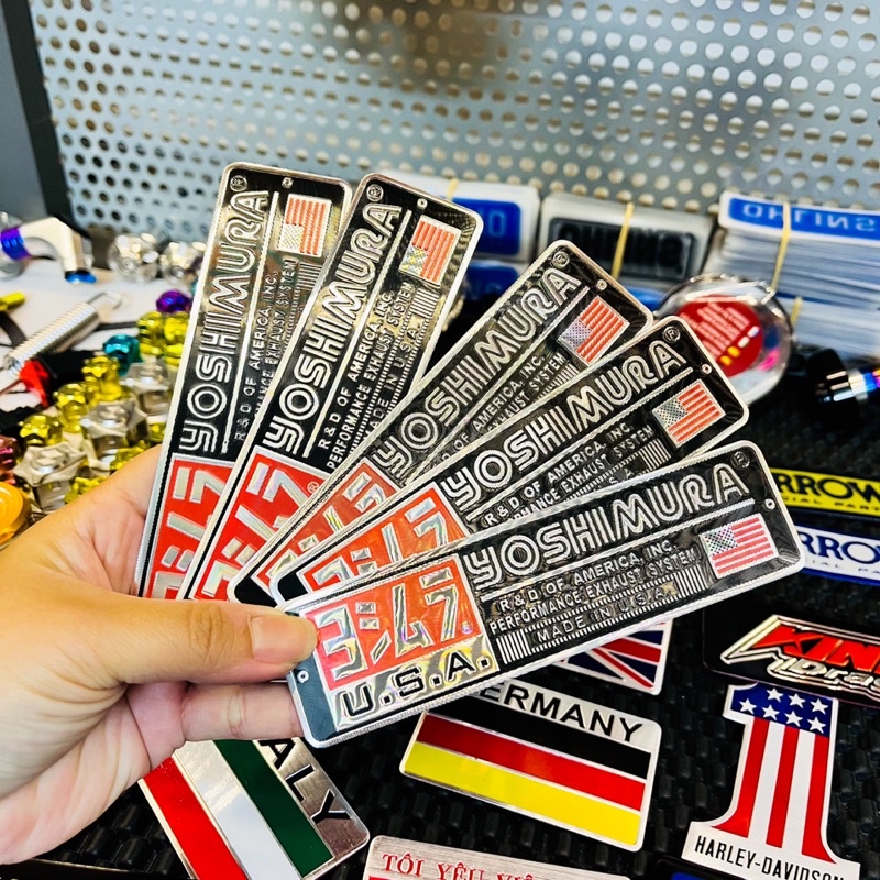 Tem Nhôm Dán Pô hoặc mọi vị trí ✌