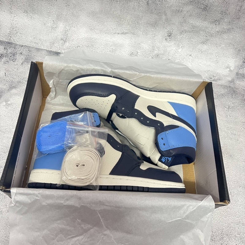 [KELLY SNEAKERS] Giày Thể Thai  Sneaker Jordan 1 High OG Obsidian - Bản Cao Cấp (Ảnh Thật + Hàng Sẵn)