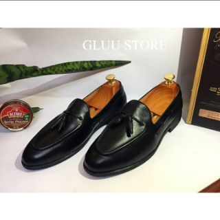 Giầy lười nam da bò thật