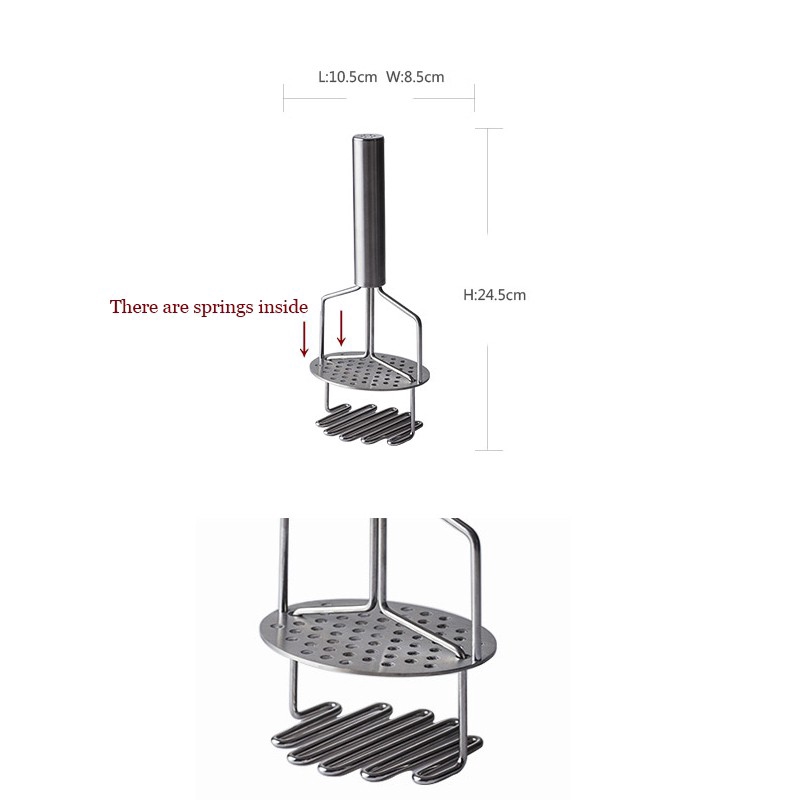 Dụng cụ nghiền khoai tây Sweejar bằng thép không gỉ hai lớp tiện lợi