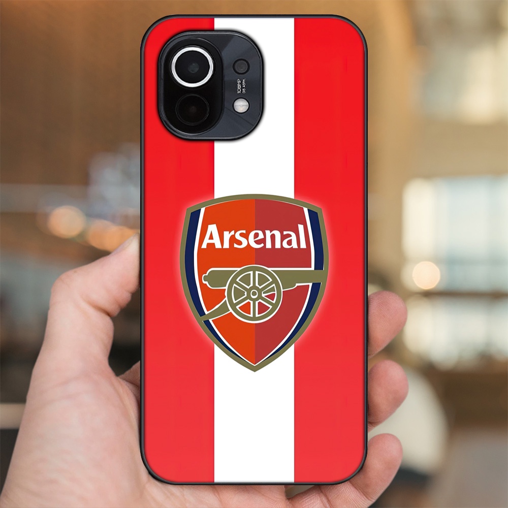 Ốp lưng Xiaomi Mi 11 viền đen in hình Arsenal FC