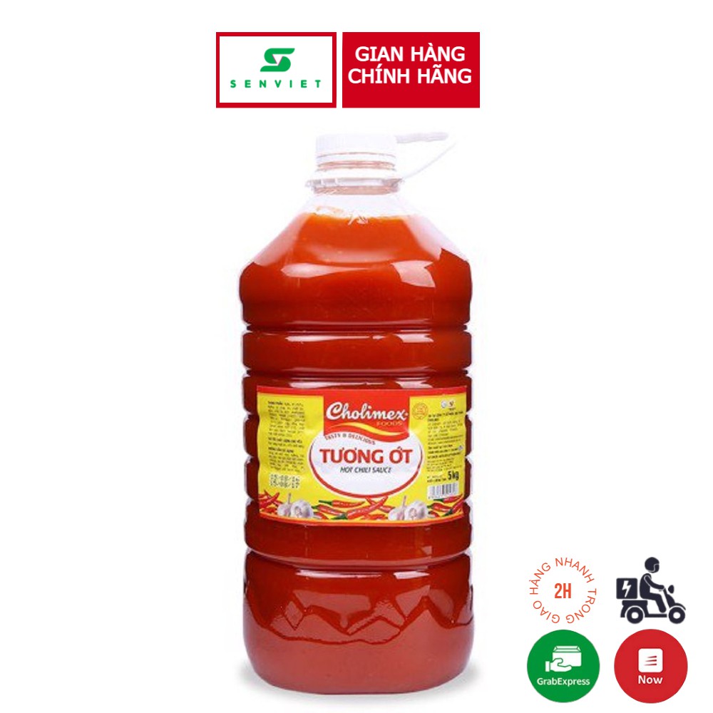 [Mã 66FMCGSALE hoàn 8% đơn 500K] Tương ớt Cholimex bình lớn 5kg