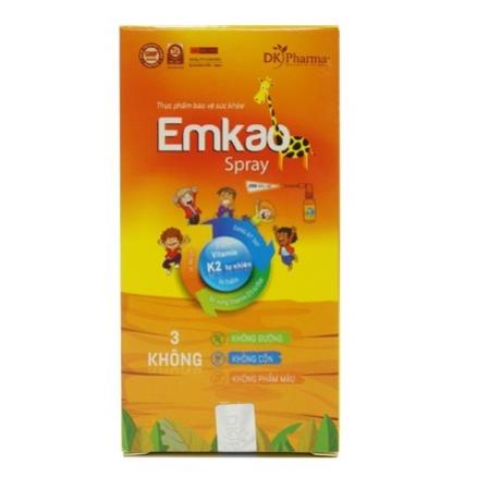 EMKAO SPRAY – Bổ sung vitamin D3, K2-MK7 cho trẻ, hỗ trợ tăng chiều cao, tăng cường quá trình gắn canxi vào xương (25ml)