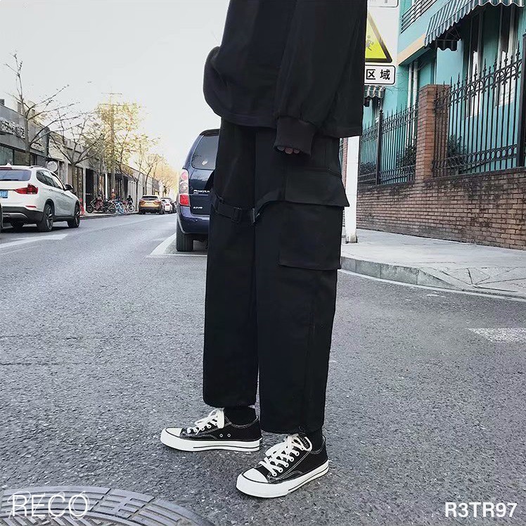 Quần vải nam Hàn Quốc cao cấp dáng rộng Trousers Loose R3TR97 Unisex