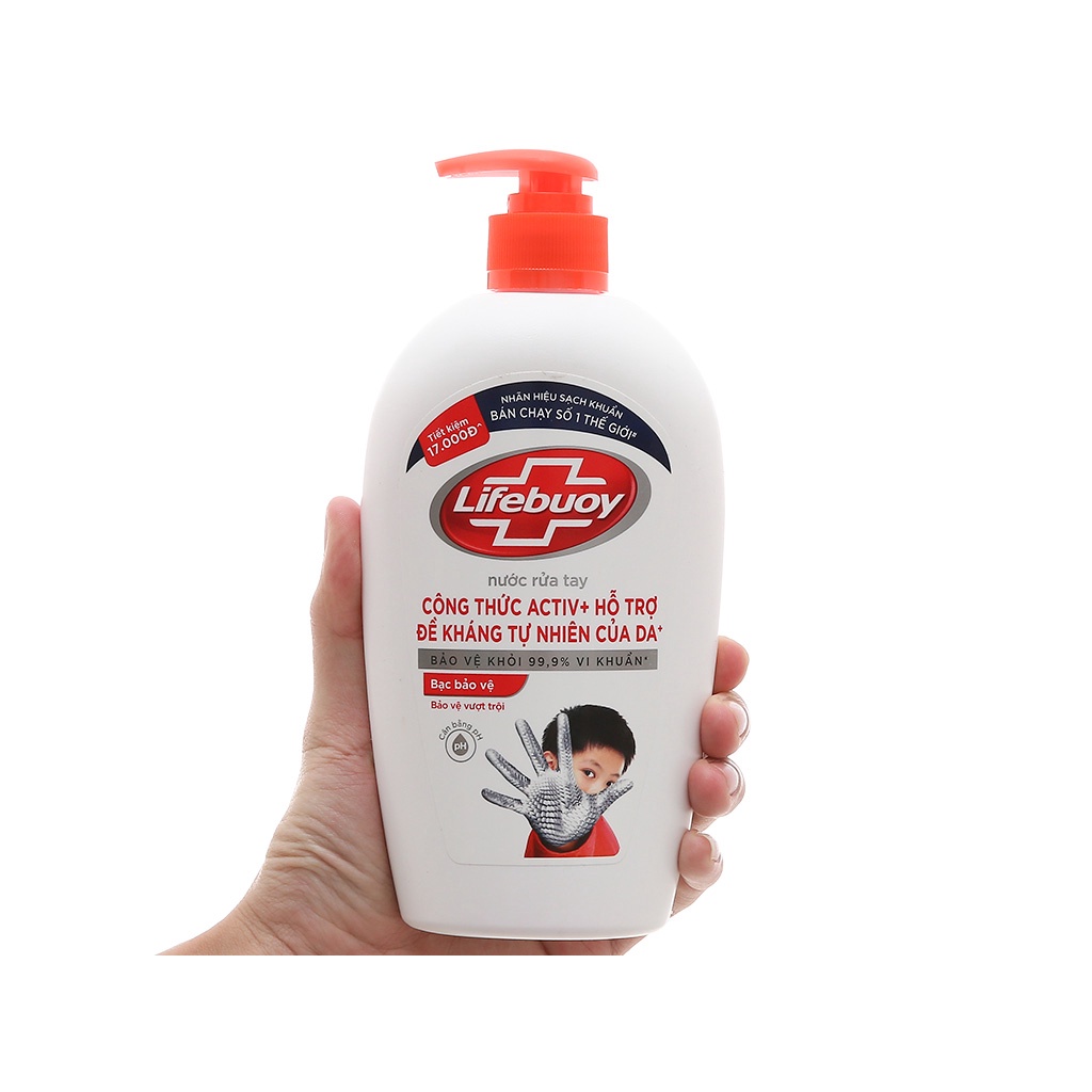 Nước Rửa Tay LIFEBUOY đủ màu chai 450g và chai 180g