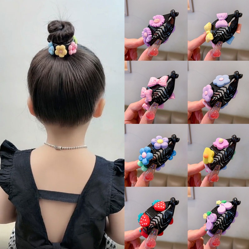 Kẹp Tóc Đuôi Ngựa In Họa Tiết Hoạt Hình Maruko Dễ Thương Thời Trang Mùa Hè 2022