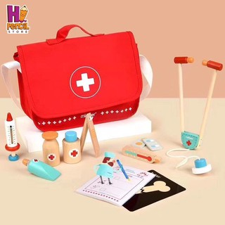 Bộ Đồ Chơi Dụng Cụ Gỗ - Bác Sĩ Mideer An Toàn Cho Bé