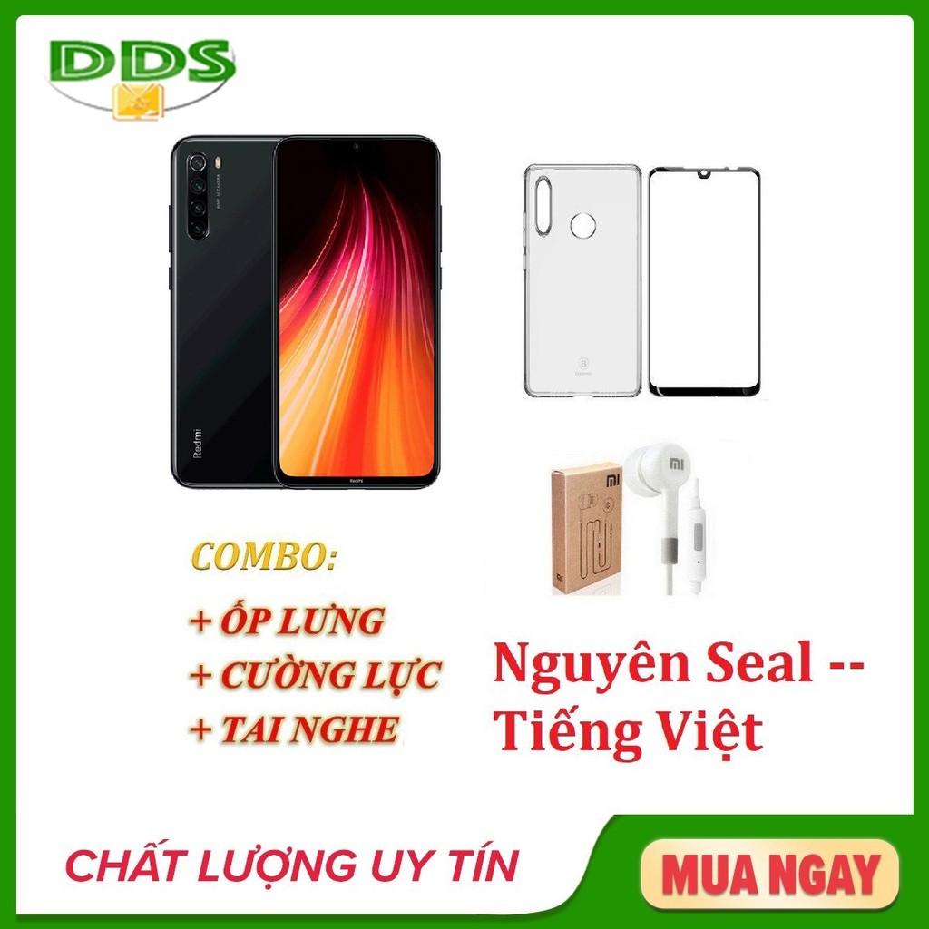 Điện thoại Xiaomi Redmi Note 8 Ram 4GB 64GB + Ốp lưng + Cường lực +Tai nghe - Hàng nhập khẩu | BigBuy360 - bigbuy360.vn