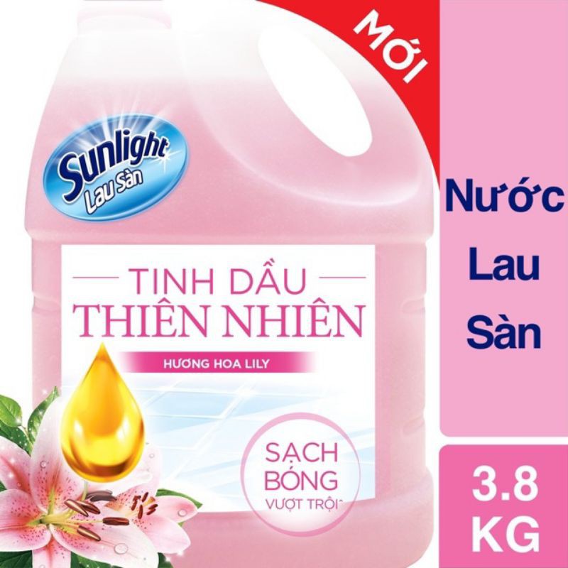 Nước lau sàn sunlight đủ màu 3,8 kg