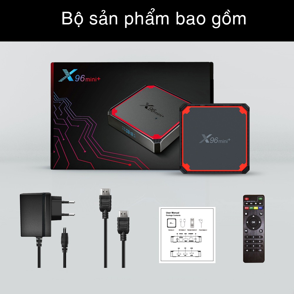 [Mã ELMSBC giảm 8% đơn 300K] Android TV Box X96 Mini Hệ Điều Hành Ram 2GB- Rom 16Gb