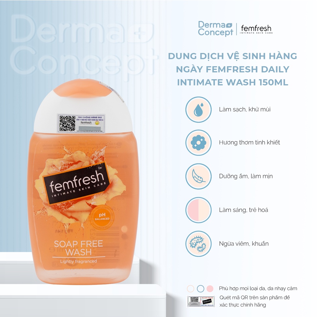 Dung dịch vệ phụ nữ Femfresh Daily Intimate Wash Anh Quốc 150ml/ 250ml