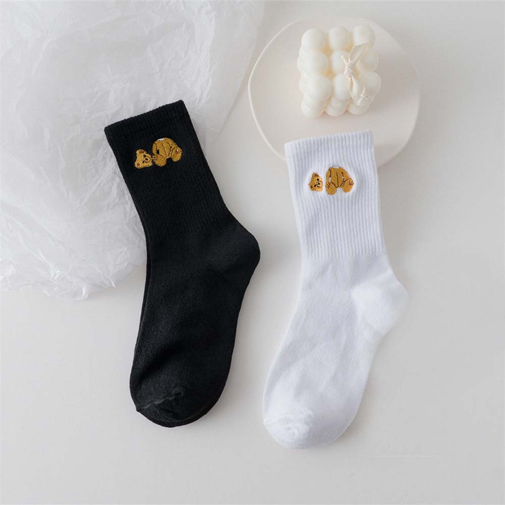 Vớ thêu hình gấu dễ thương dành cho nữ