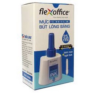 Combo 6 Bình mực bút lông bảng FlexOffice FO-WBI02 (Mực xanh)