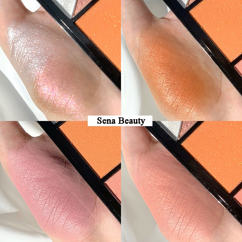 (C1) Bảng Phấn Má 5 Màu + 2 Màu Bắt Sáng Tạo Khối Đa Năng Cool Barbie | BigBuy360 - bigbuy360.vn