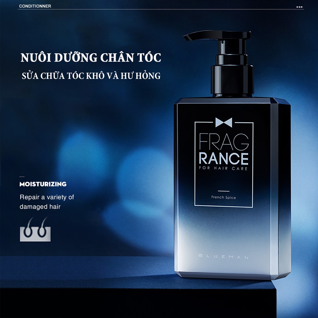 Dầu Xả Tóc Nam Nuôi Dưỡng Tóc & Da Đầu BLUEMAN Chính Hãng Phục Hồi Tóc Chắc Khoẻ 210g ZL80