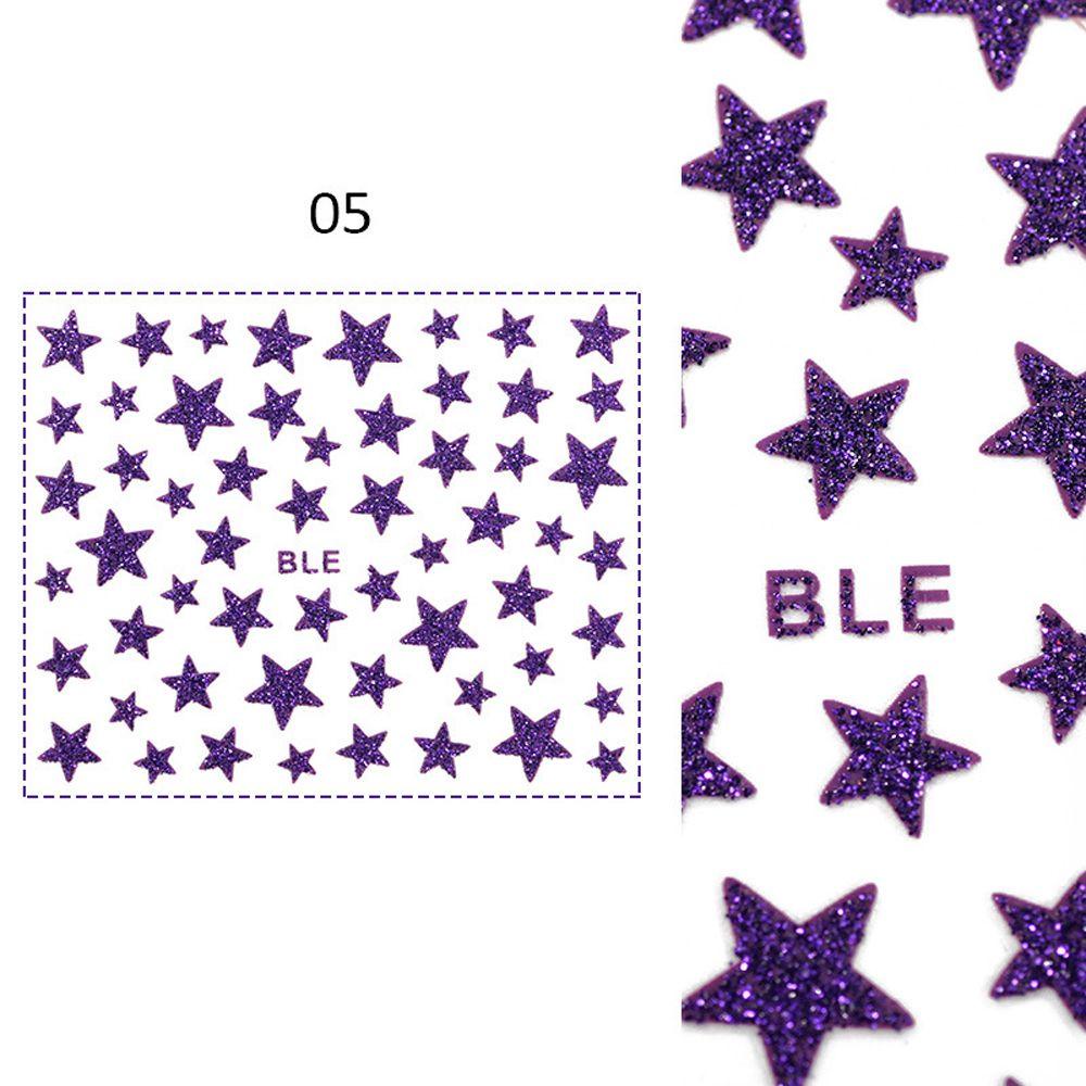 Nhãn Dán Trang Trí Móng Tay 3D Lấp Lánh Tự Dính Dành Cho Nữ