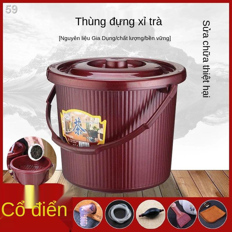 Xô đựng bã trà Thùng nước thải có thể lọc đạo Kung Fu không phù hợp với gia đình phụ kiện bộY