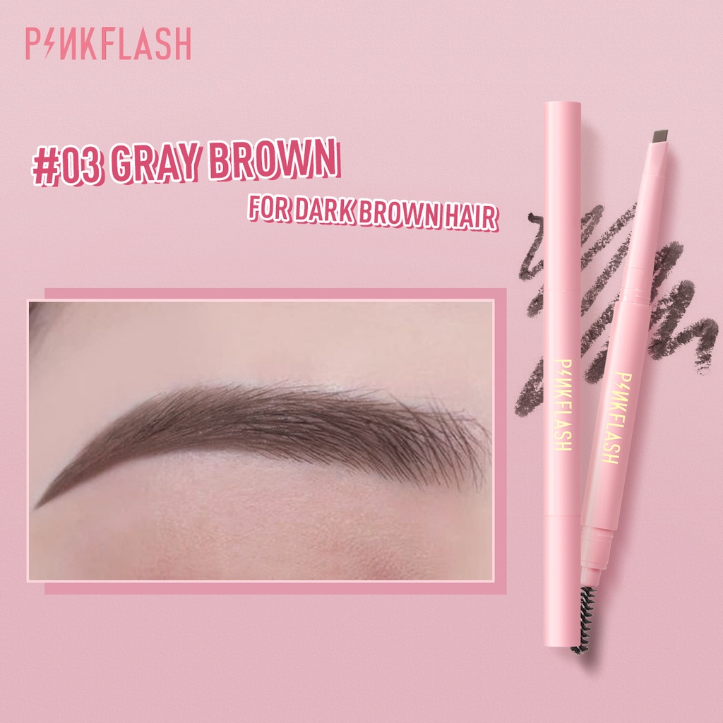 Bộ Mascara Và Bút Kẻ Lông Mày Dạng Lỏng Màu Đen/Cầu Vồng/Màu Nâu/Màu Nâu Hiệu Pinkflash