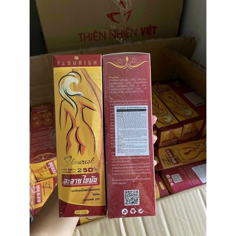 gel tan mỡ Flourish massage 250g