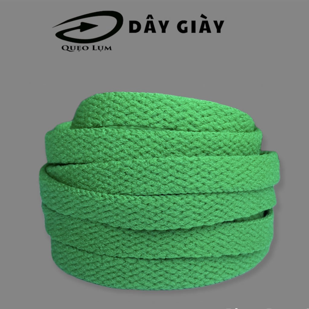 Dây Giày Bản Dẹp dài 120cm chất liệu  bằng vải nhiều màu sắc có thể buộc giày thể thao, bata, boots.