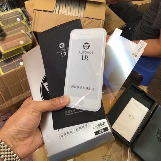 Kính Full màn Autobot ur cho IPhone 7 plus/ 8Plus ( 2 mặt ) chính hãng