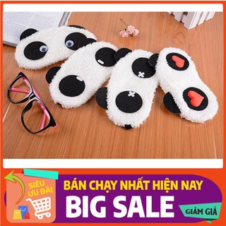 Bịt mắt ngủ hình gấu trúc bằng vải bông mềm mịn giúp bạn có được 1 gấc ngủ ngon