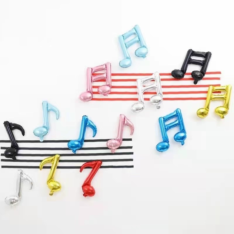 Bóng hình nốt nhạc trang trí sinh nhật, thôi nôi, decor